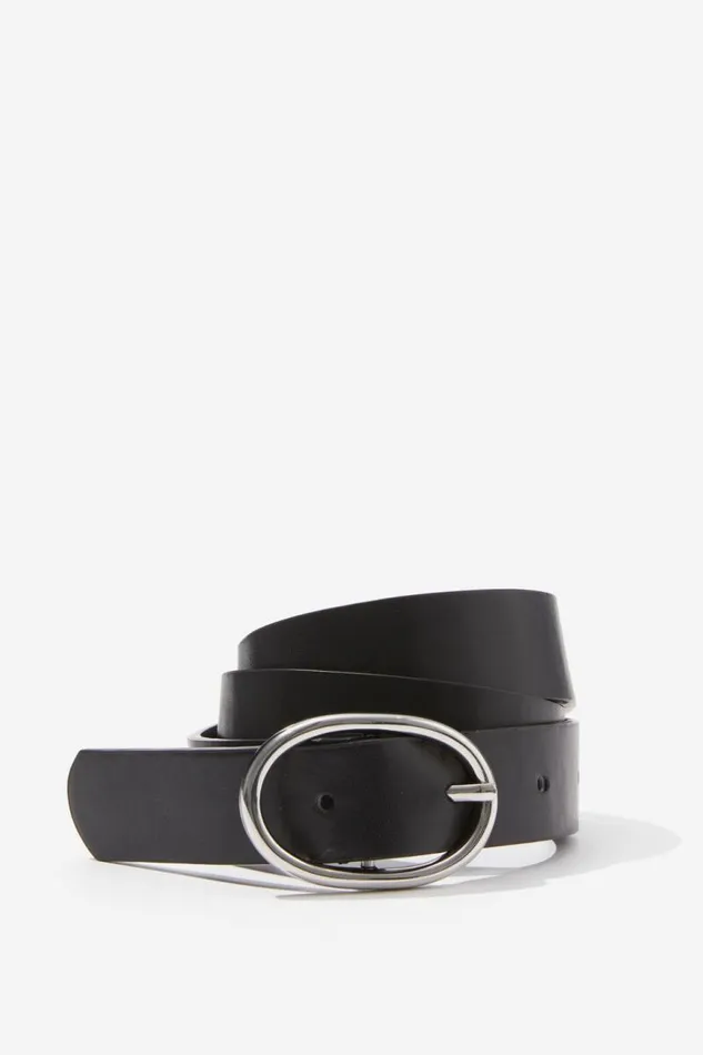 Accessories Supr Accessories Classic Squoval Belt Blacksilver Accessories Supr Accessories Classic Squoval Belt Blacksilver