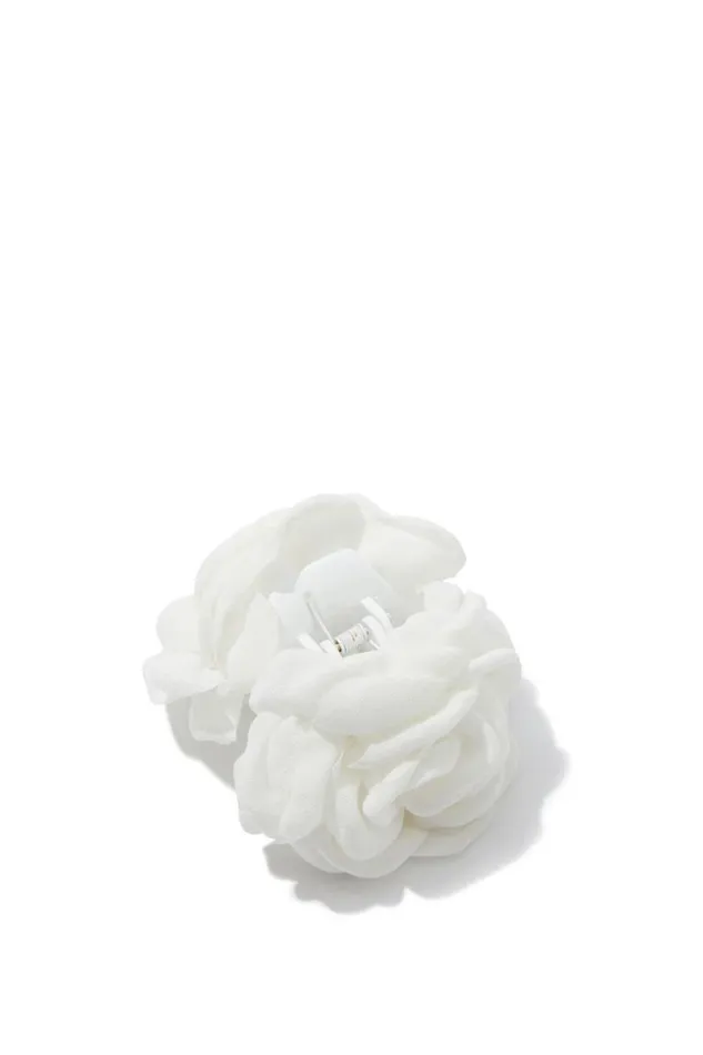 Accessories Supr Accessories Flossie Floral Hair Clip White
