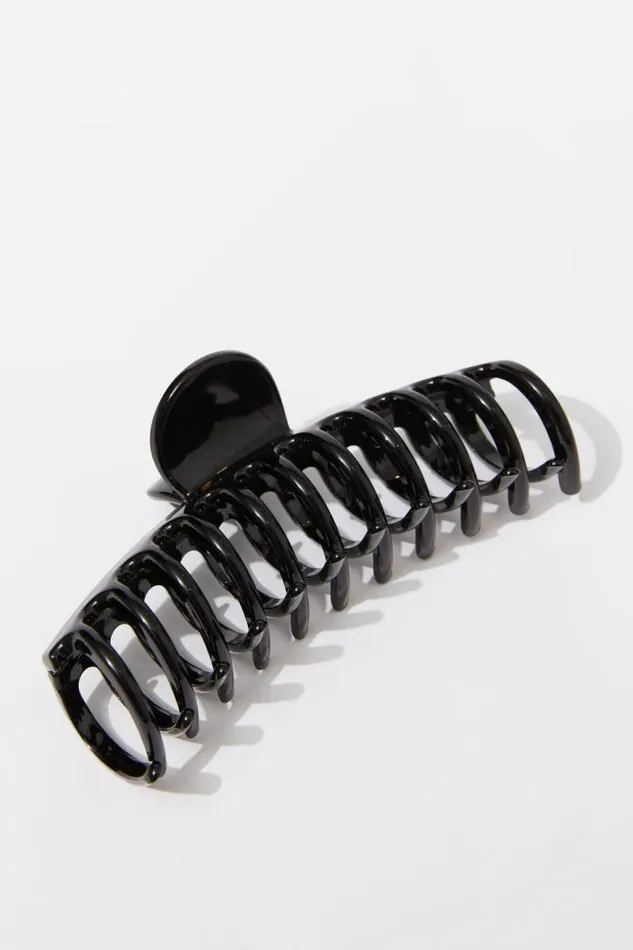 Accessories Supr Accessories Large Hair Claw Shiny Blackround