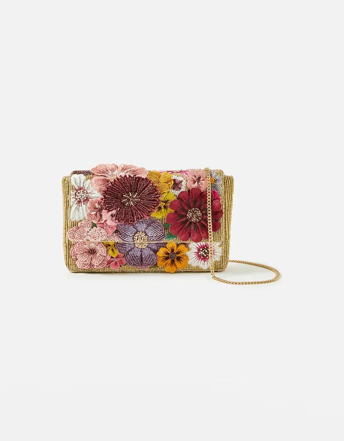 Accessorize 3D Floral Clutch Bag Women Clutch Bags