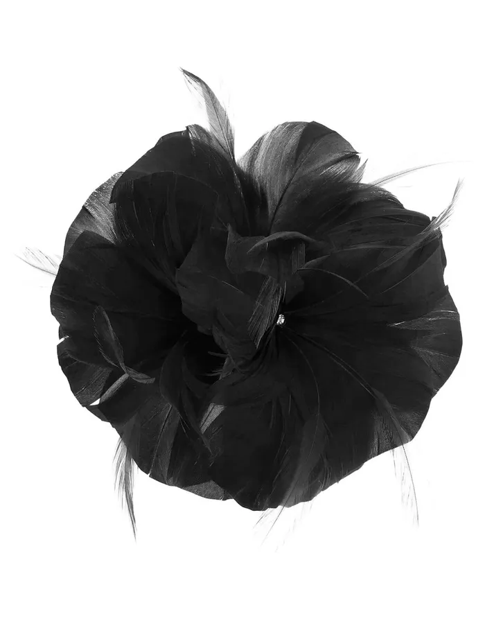 Accessorize Abigail Flower Hair Clip Black Black Women Hats
