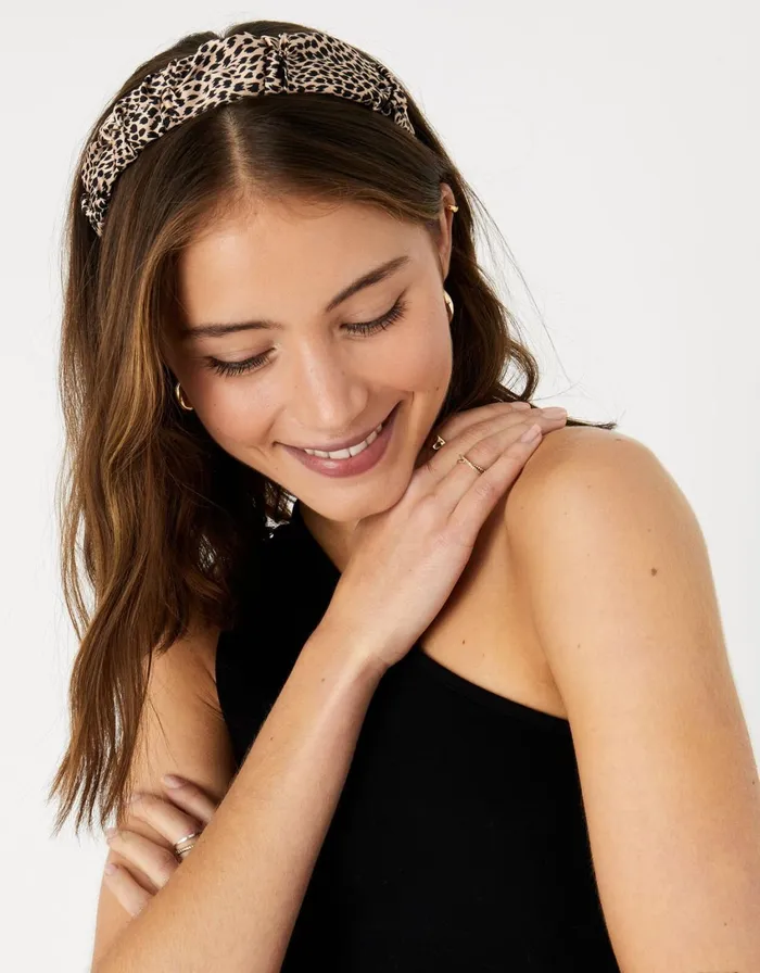Accessorize Animal Print Ruched Headband Women Headbands