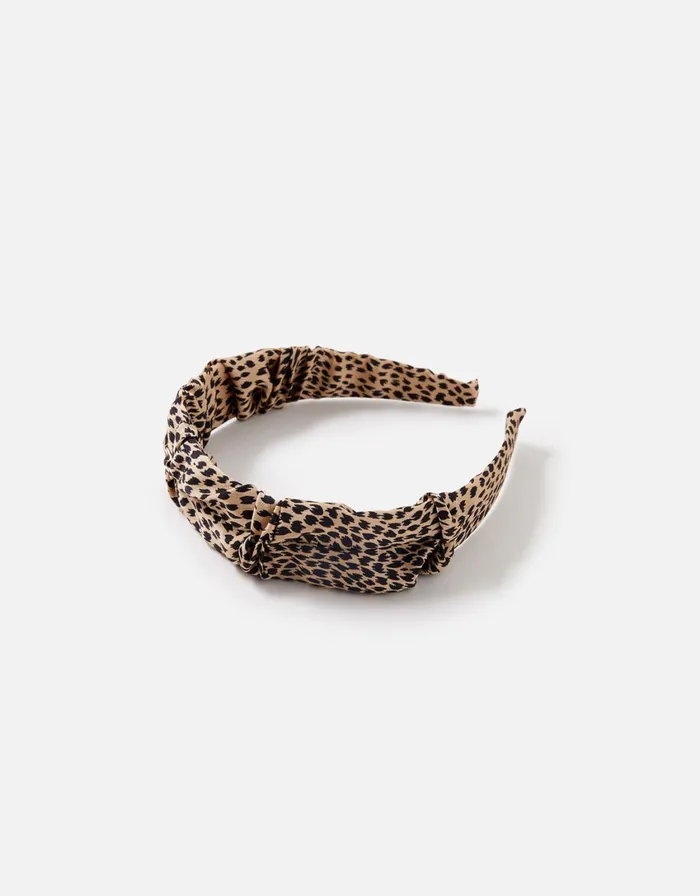 Accessorize Animal Print Ruched Headband Women Headbands