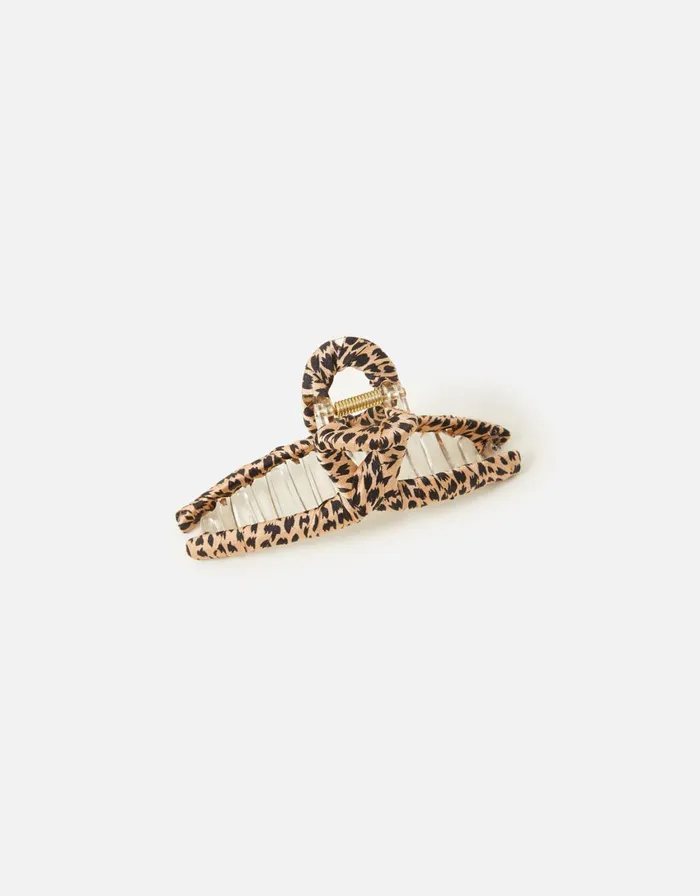 Accessorize Animal Print Wrap Claw Clip Women Hair Accessories