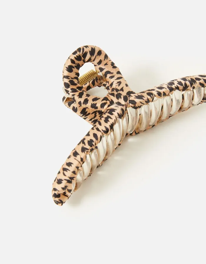 Accessorize Animal Print Wrap Claw Clip Women Hair Accessories