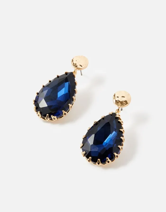 Accessorize Blue Harvest Fancy Gem Drop Earrings Women Earrings