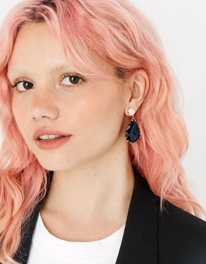 Accessorize Blue Harvest Fancy Gem Drop Earrings Women Earrings