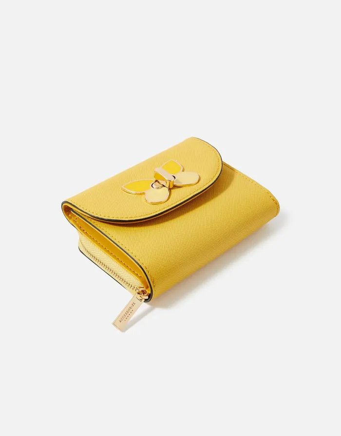 Accessorize Butterfly Purse Yellow Yellow Women Vegan Bags Backpacks and Purses