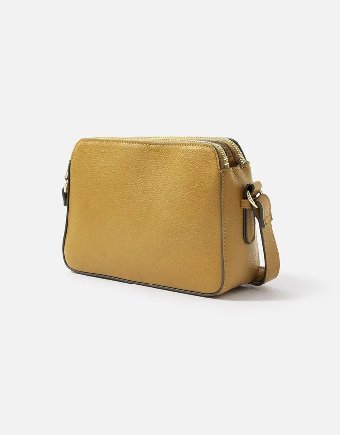 Accessorize Charlotte CrossBody Bag Yellow Ochre Women Vegan Bags Backpacks and Purses