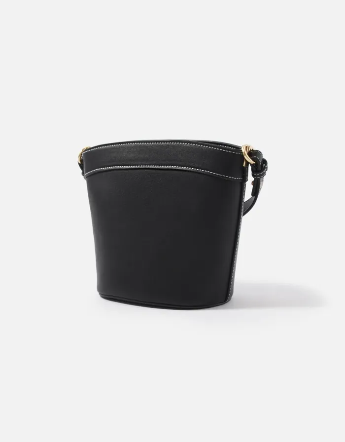 Accessorize Danielle Detail CrossBody Bag Black Black Women Vegan Bags Backpacks and Purses