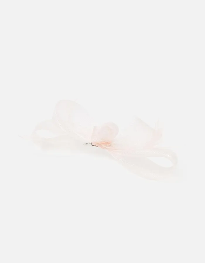 Accessorize Ella Bow Hair Clip Pale Pink Women Hats