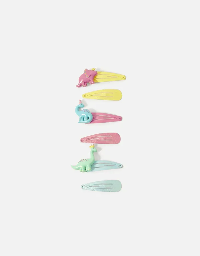 Accessorize Girls Dinosaur Hair Clip Set Girls Hair Accessories