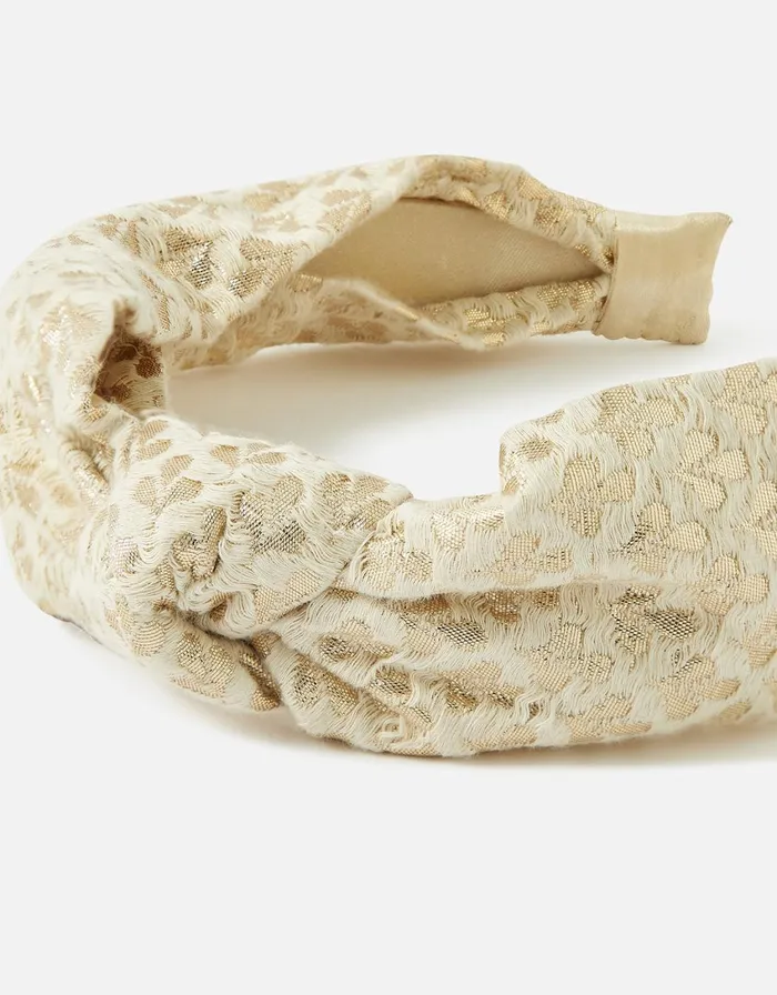 Accessorize Girls Jacquard Knotted Headband Girls Hair Accessories