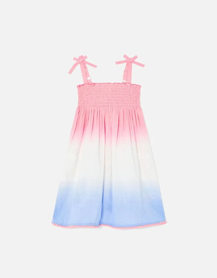 Accessorize Girls Ombre Smock Dress Multi Brightsmulti Girls Dresses