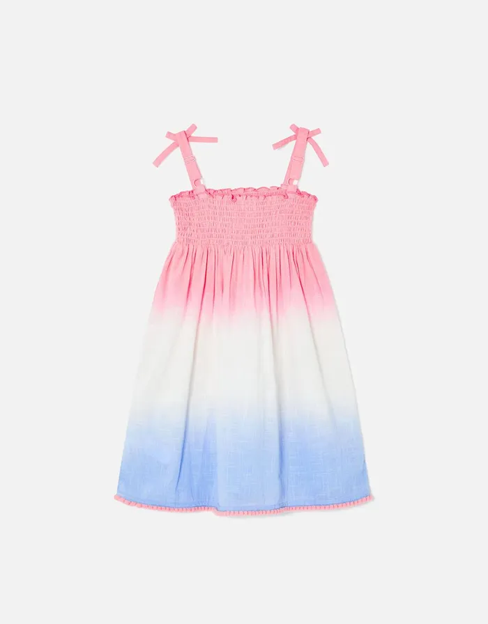 Accessorize Girls Ombre Smock Dress Multi Brightsmulti Girls Dresses