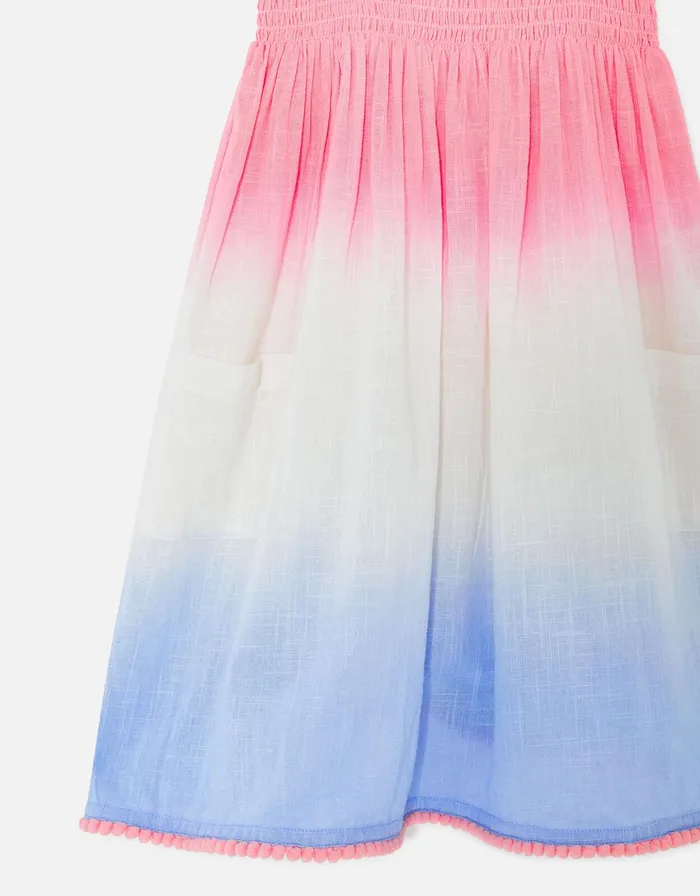Accessorize Girls Ombre Smock Dress Multi Brightsmulti Girls Dresses