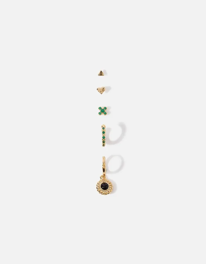 Accessorize GoldPlated Curated Earring Set Women Earrings