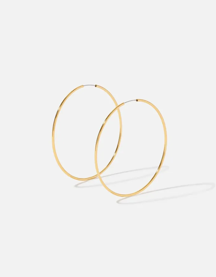 Accessorize GoldPlated Hoop Earrings Women Earrings