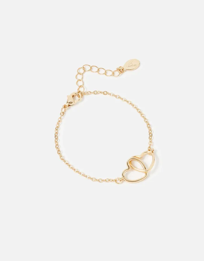 Accessorize Linked Hearts Bracelet Women Bracelets