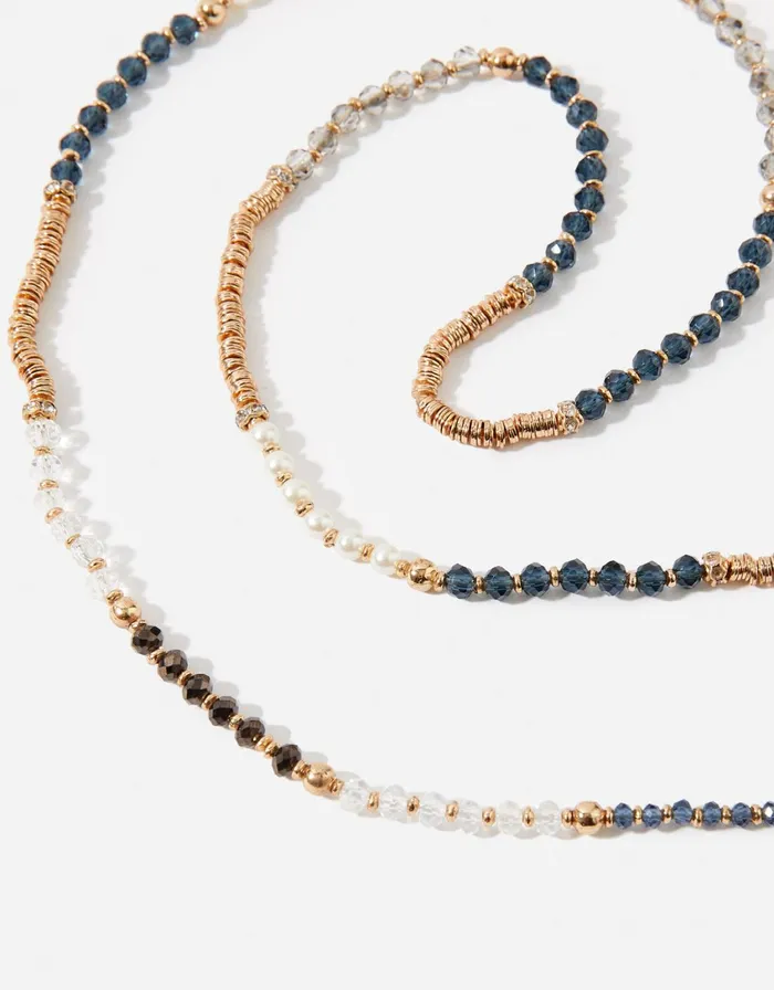 Accessorize Long Beaded Rope Necklace Women Necklaces