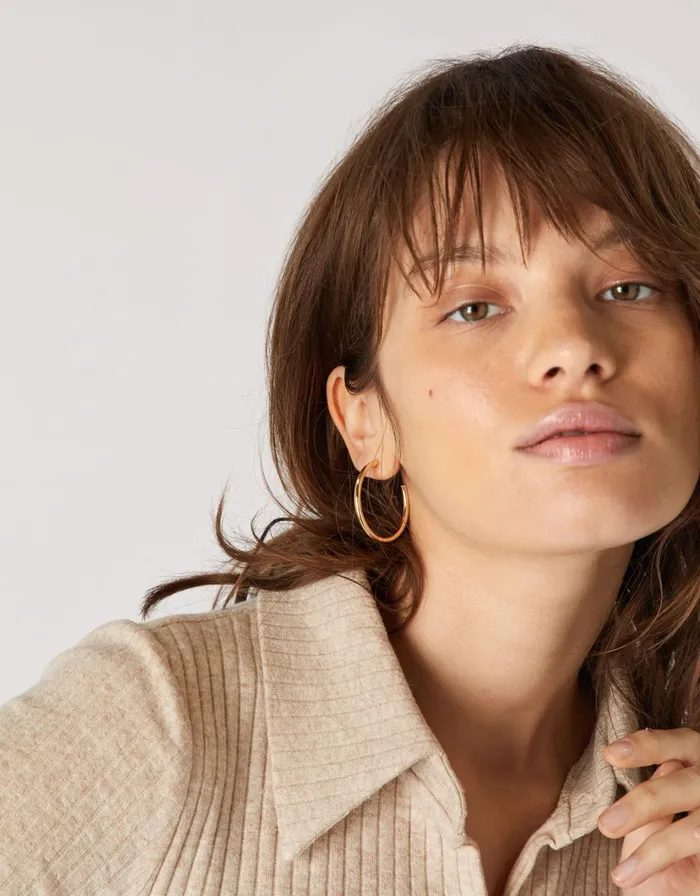 Accessorize Medium Tube Hoop Earrings Women Earrings