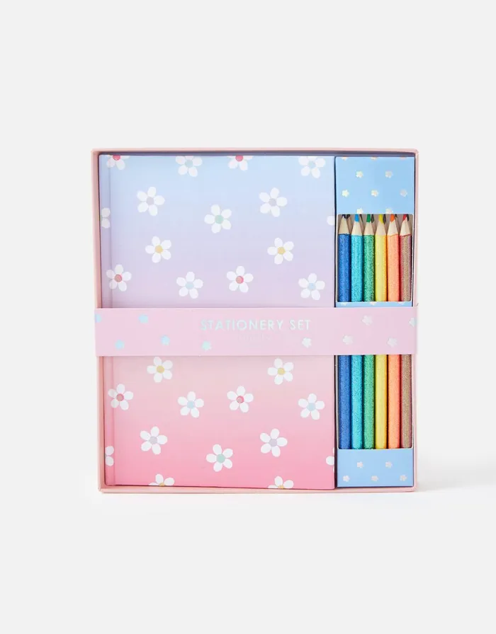 Accessorize Ombre Daisy Stationery Set GirlsWomen Stationery