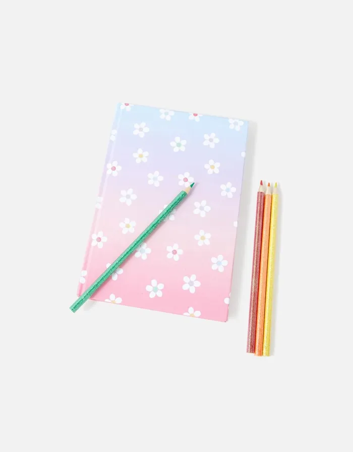 Accessorize Ombre Daisy Stationery Set GirlsWomen Stationery