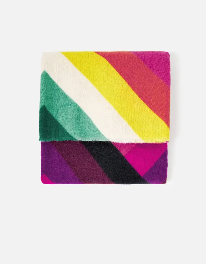Accessorize Rainbow Chevron Blanket Scarf Women Scarves