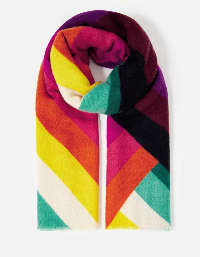 Accessorize Rainbow Chevron Blanket Scarf Women Scarves