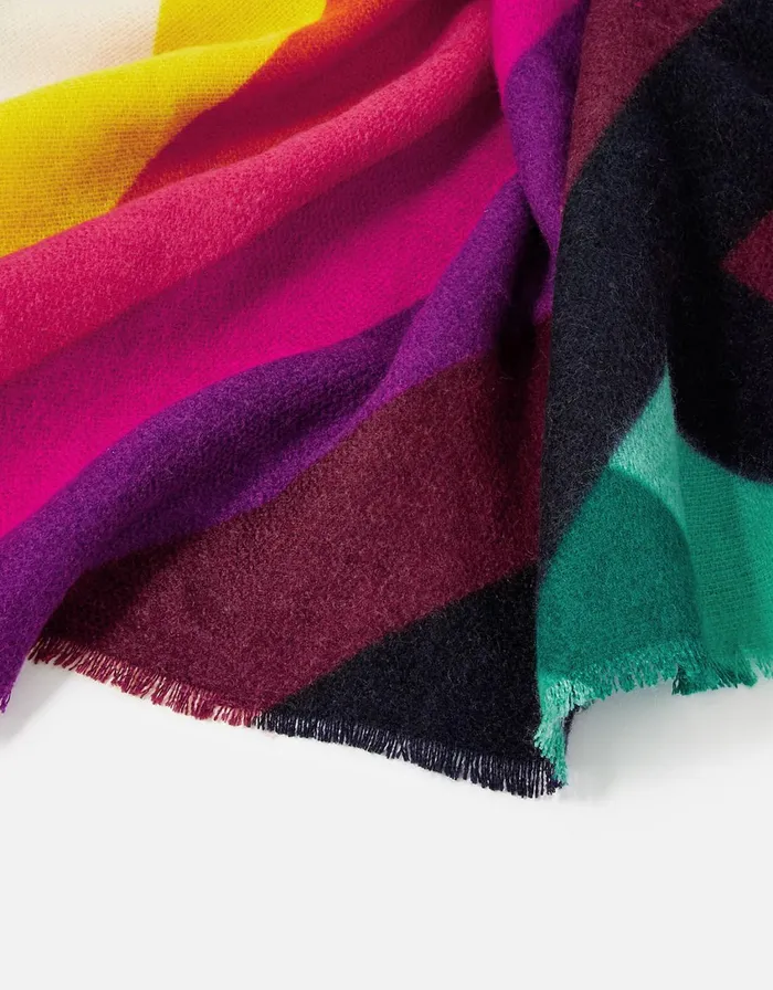 Accessorize Rainbow Chevron Blanket Scarf Women Scarves