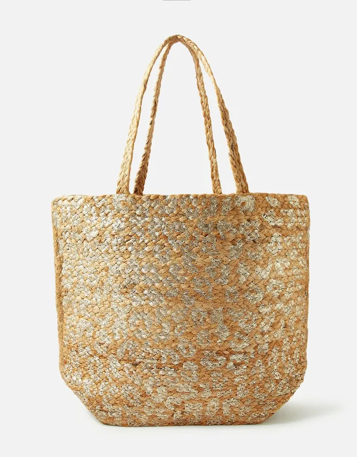 Accessorize Sarah Leopard Tote Bag Women Beach Bags