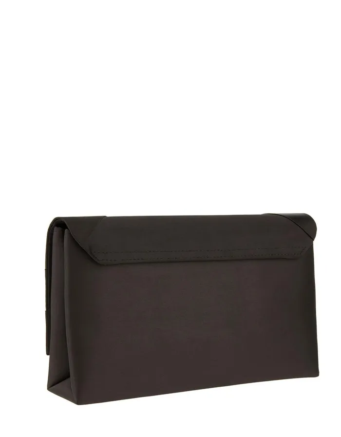 Accessorize Satin Clutch Bag Black Black Women Clutch Bags