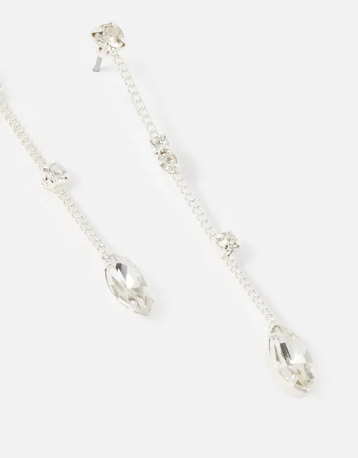 Accessorize Sparkle Chain Drop Earrings Women Earrings