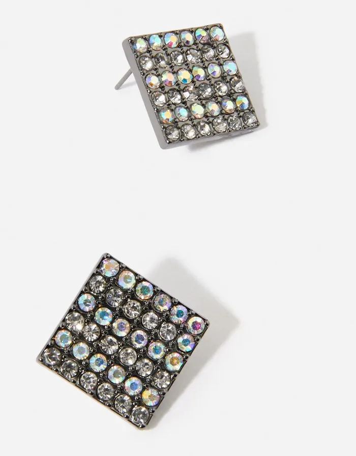 Accessorize Statement Square Stud Earrings Women Earrings