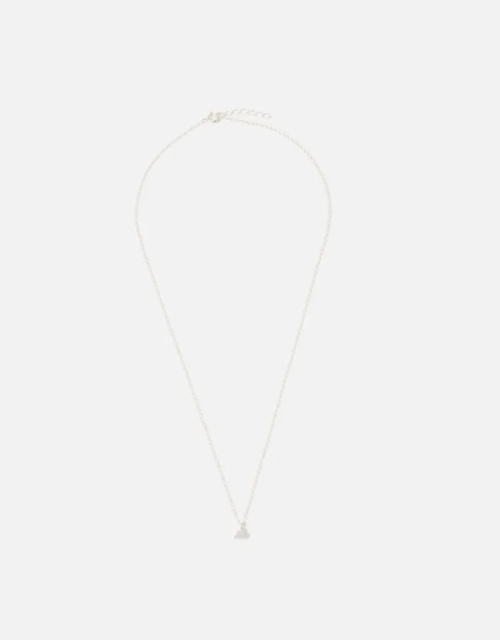 Accessorize Sterling Silver Cloud Pendant Necklace Women Necklaces