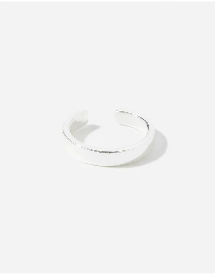 Accessorize Sterling Silver Plain Ear Cuff Women Earrings