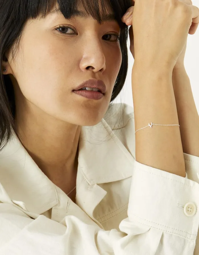 Accessorize Sterling Silver Wishbone Bracelet Women Bracelets