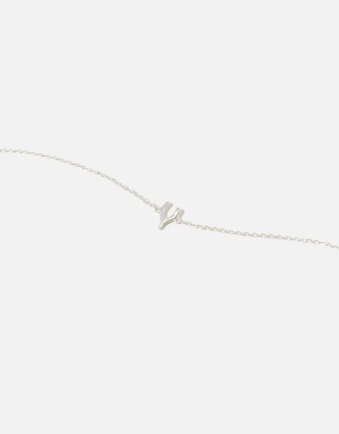 Accessorize Sterling Silver Wishbone Bracelet Women Bracelets