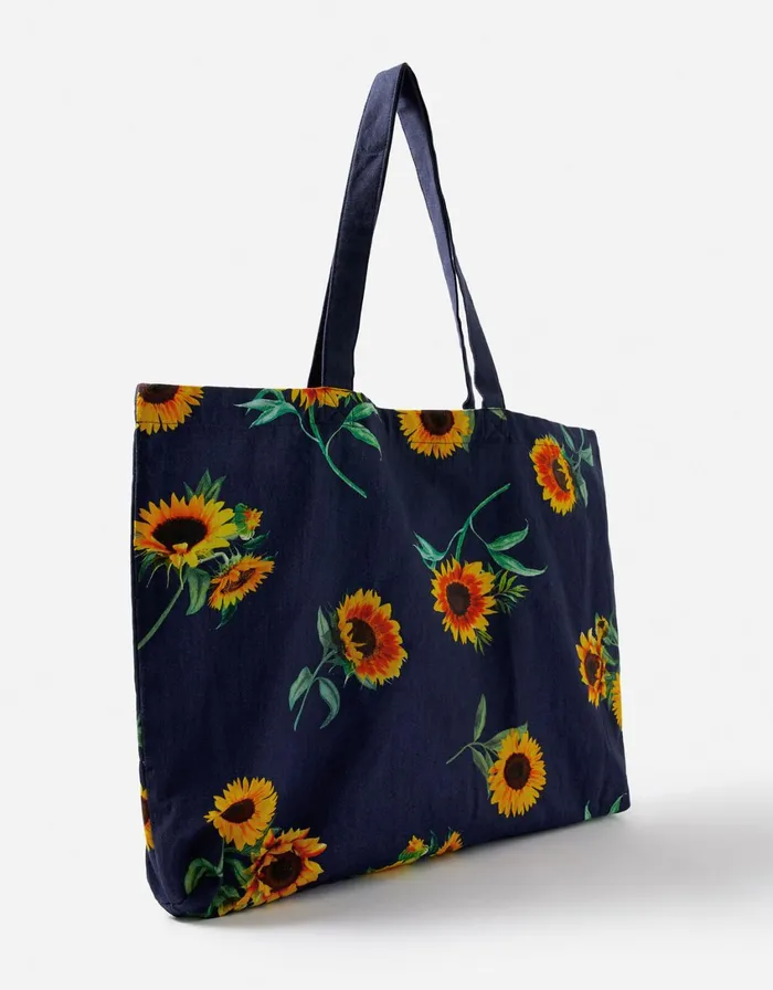 Accessorize Sunflower Canvas Shopper Bag Women Tote and Shopper Bags