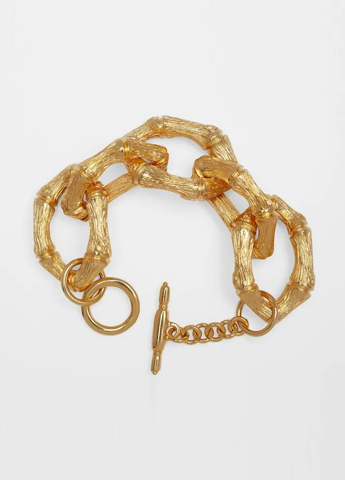 Adam Lippes Bracelets Bamboo Link Bracelet Gold 8211 Women