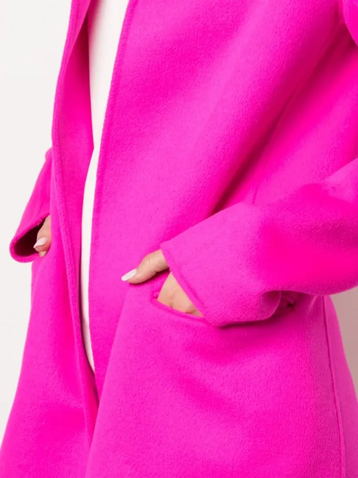 Adam Lippes Jackets and Coats Menwear Coat In Double Face Wool Hot Pink 8211 Women