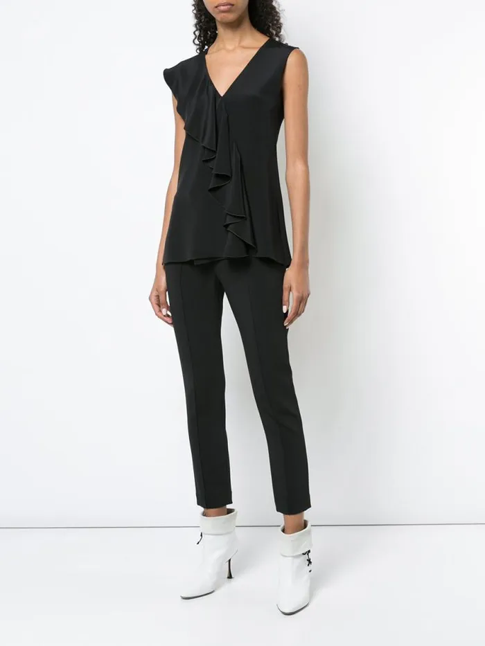 Adam Lippes Pants Cigarette Pant In Stretch Cady Black 8211 Women