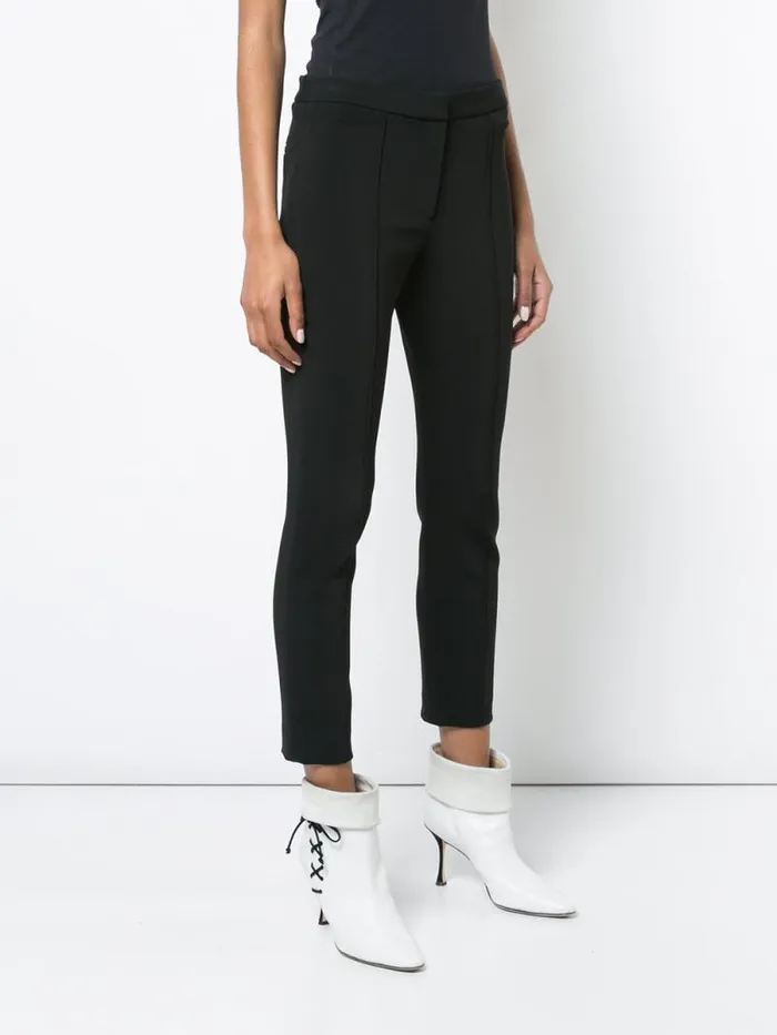 Adam Lippes Pants Cigarette Pant In Stretch Cady Black 8211 Women