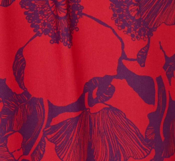Adrianna Papell Day Dresses Abstract Flower Print Maxi Dress With Halter Neckline In Purple Red 8211 Women