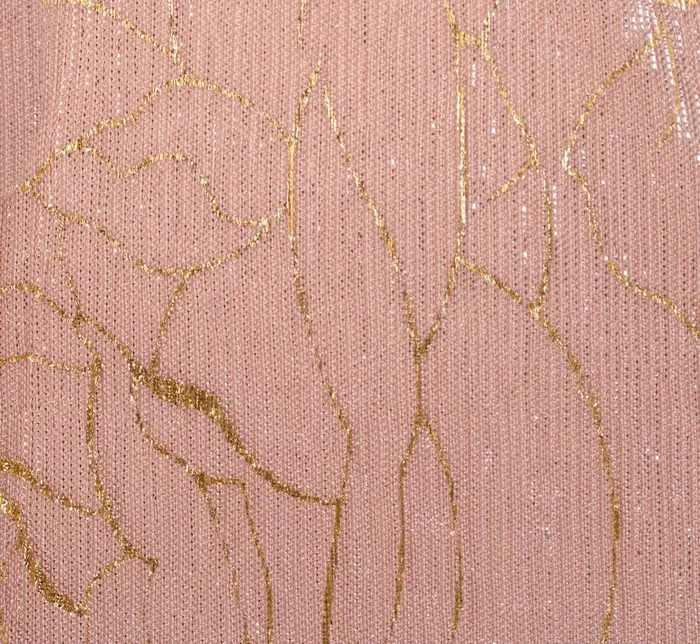 Adrianna Papell Formal Dresses Plus Size Metallic Mesh Draped Gown In Rose Gold 8211 Women