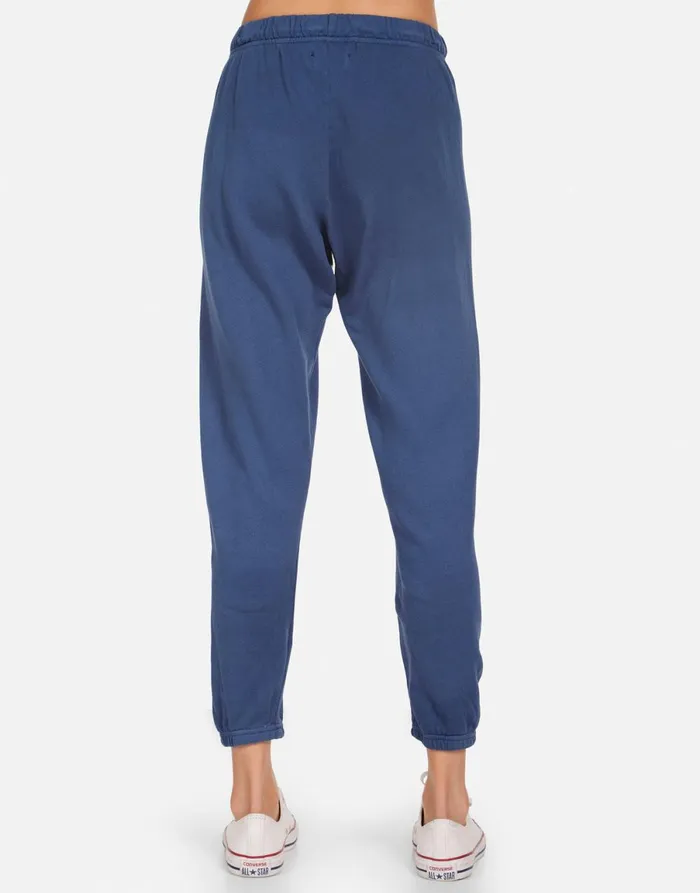 Alana Crystal Butterfly Denim Navy Women039s Lauren Moshi Crop Sweatpants