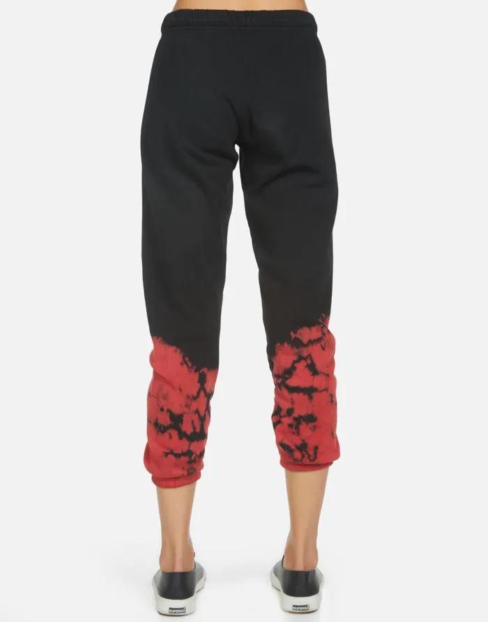 Alana Tiger Tongue Black Women039s Lauren Moshi Crop Sweatpants