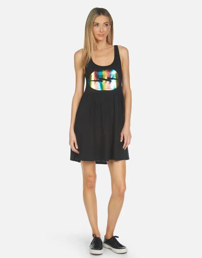 Alina Rainbow Lightning Lip Black Women039s Lauren Moshi Dresses