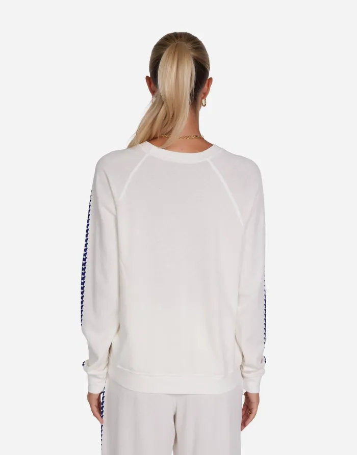 Anela Butterfly Happyface Milk Women039s Lauren Moshi Long Sleeve