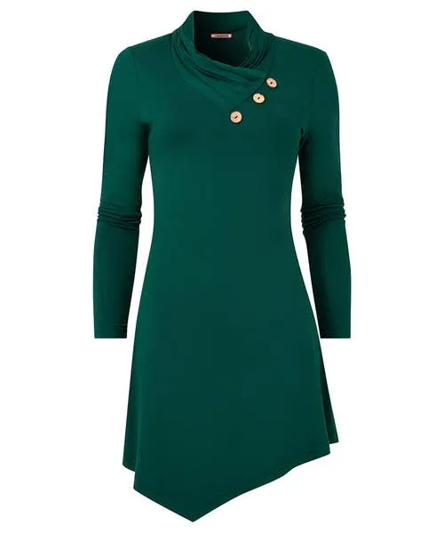 Apparel All New Button Jersey Tunic Forest Green Tops Tunics and Blouses Joebrowns Apparel All New Button Jersey Tunic Forest Green Tops Tunics and Blouses Joebrowns